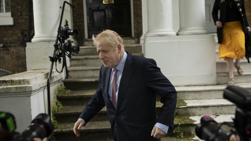 Boris Johnson on Monday. The frontrunner already has enough support among MPs to ensure his is one of the two names to go before the party membership in the final ballot. Photograph: Dan Kitwood/Getty Images