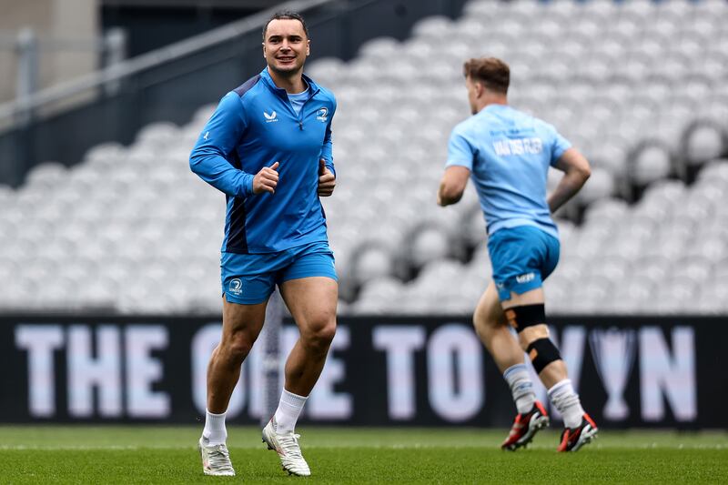 James Lowe during Leinster Rugby Captain's Run at Croke Park. 'it’s pretty special and an absolute privilege and tomorrow’s going to be one heck of a day.' Photograph: Ben Brady/Inpho