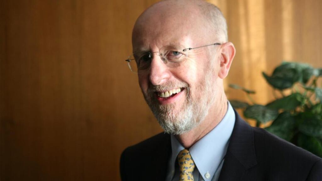 Dr. Don Thornhill, chairman National Competitivenes Council, said on Tuesday that Ireland must increase its capital expenditure to a level that at least matches the level in competitor countries. (Photograph: Dara Mac Dónaill/The Irish Times)