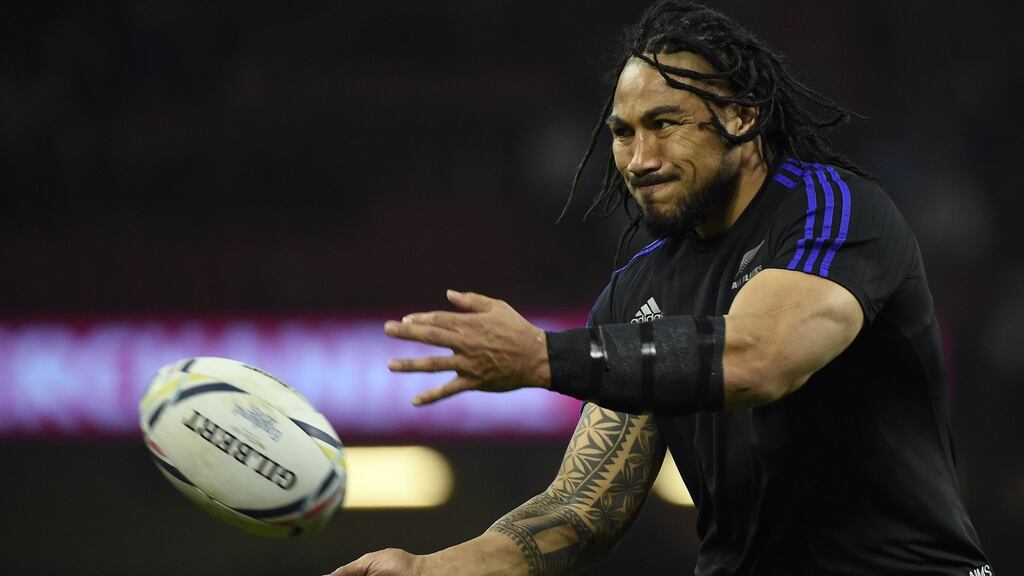 New Zealand’s centre Ma’a Nonu is to win his 100th cap against Tonga. Photograph: Getty Images
