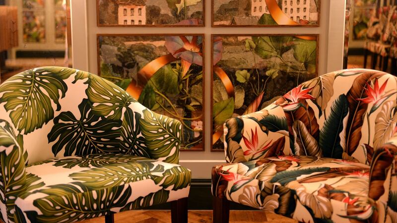 Seats at The Ivy Restaurant on Dawson Street, Dublin. Photograph: Dara Mac Dónaill / The Irish Times