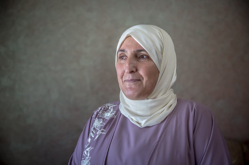 Ayda Elsayed Ahmed (55) teaches physics to students inside Gaza and those displaced abroad. Photograph: Sally Hayden