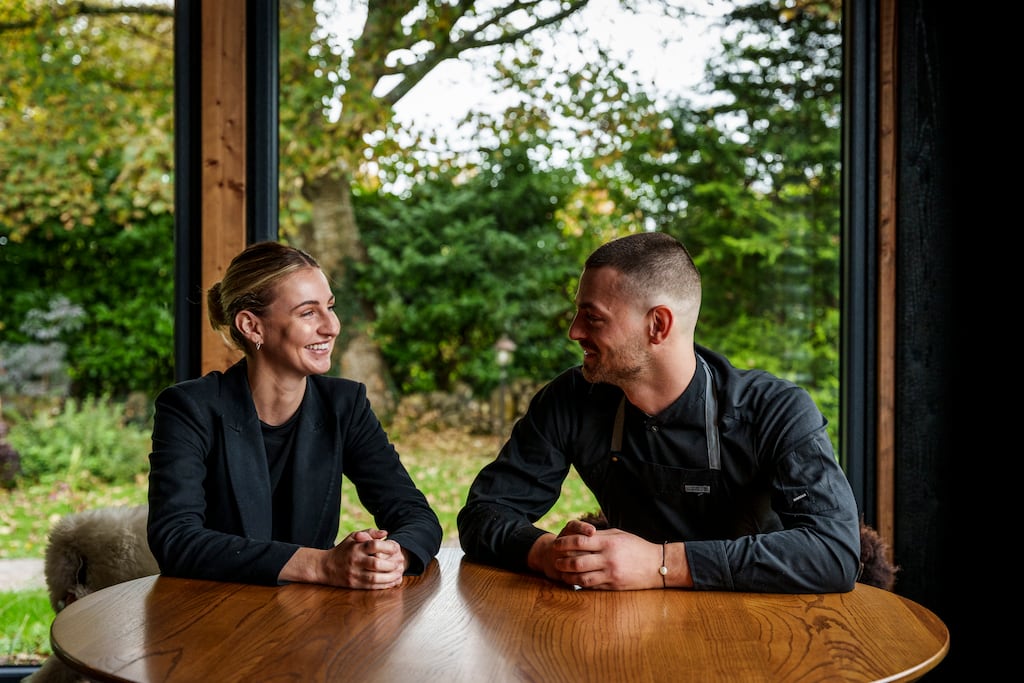 Chef owner Danny Africano and restaurant manager Molly Keane at Lignum in Co Galway. Photographs: Tristan Hutchinson