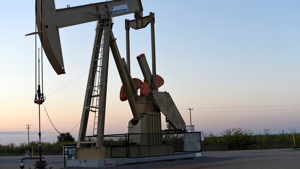 An oil pump in Oklahoma.