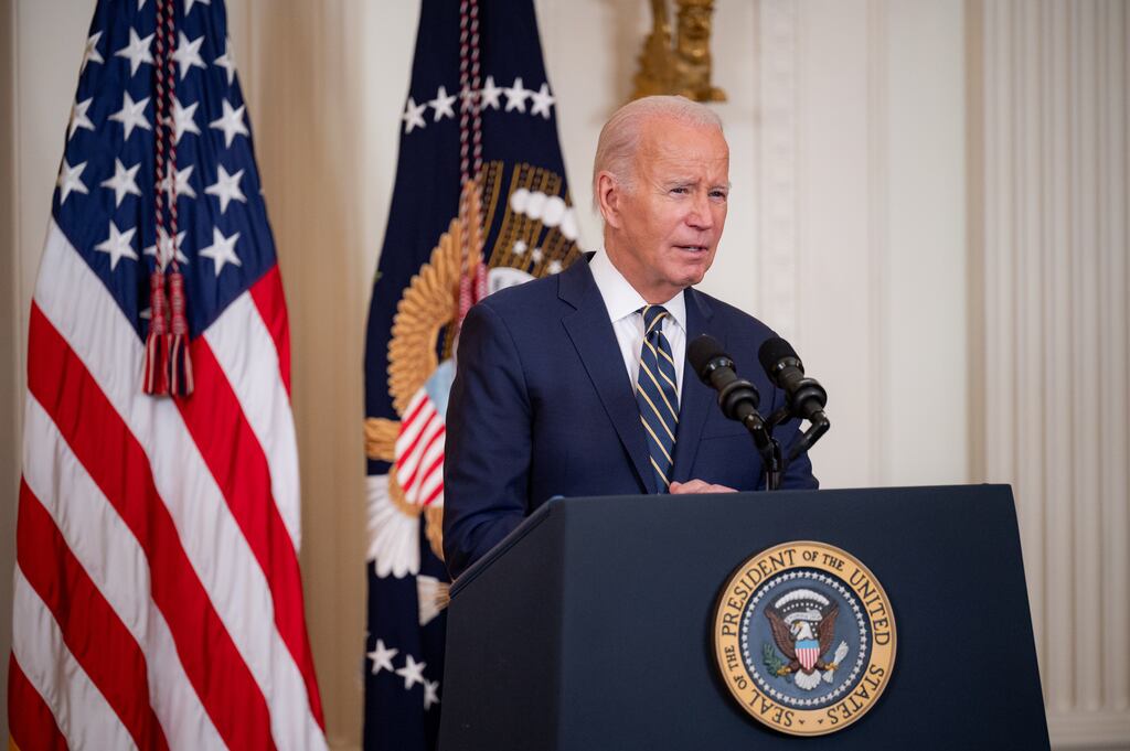 US president Joe Biden is scheduled to travel to India on Thursday for the G20 meeting of large world economies. Photograph: Desiree Rios/The New York Times