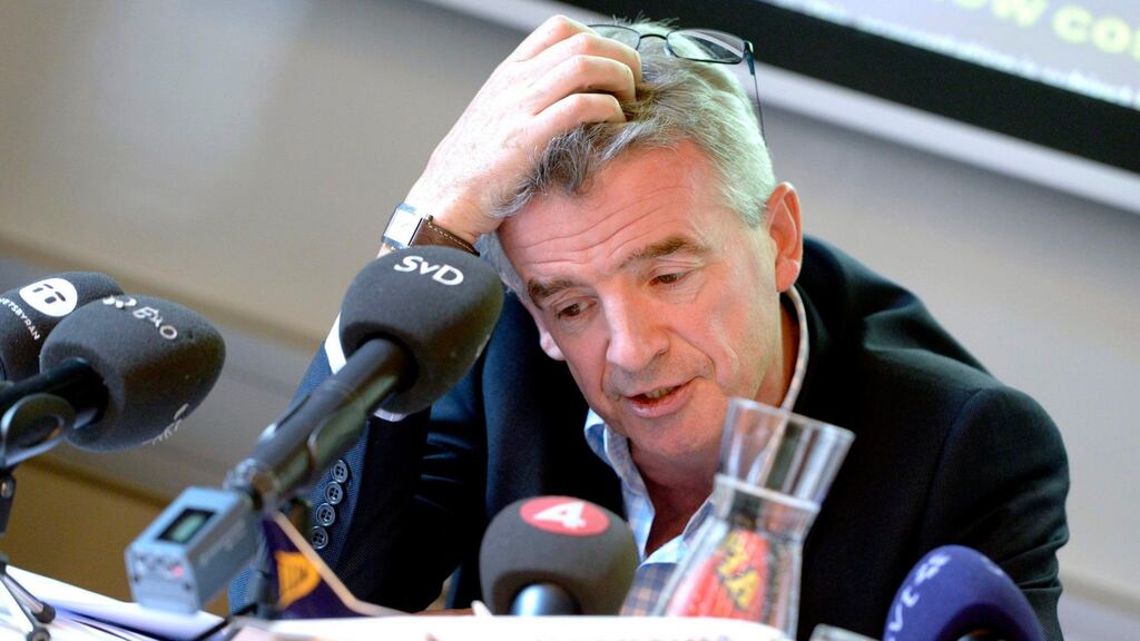 Ryanair’s chief executive  Michael O’Leary: we have noticed a perceptible dip in forward fares and yields