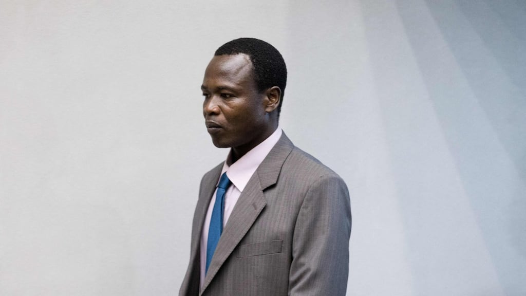 Dominic Ongwen: sentenced to 25 years in jail for war crimes and crimes against humanity. Photograph: Peter Dejong/ANP/AFP via Getty Images
