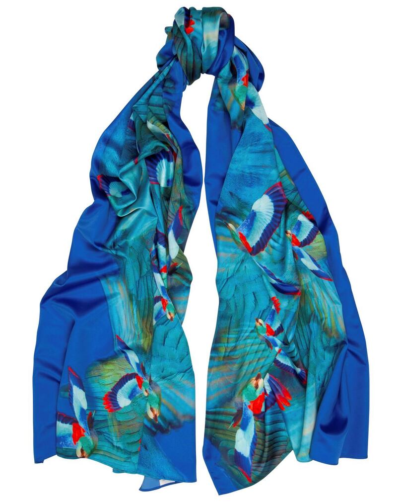 Jennifer Rothwell Hummingbird scarf, €120, jenniferrothwell.com