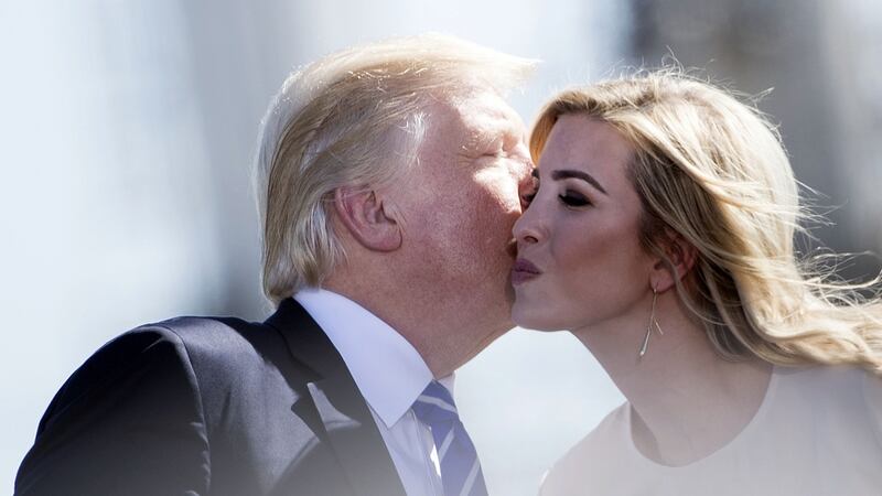 US president Donald Trump and Ivanka Trump. Photograph: Brendan Smialowski/AFP/Getty Images