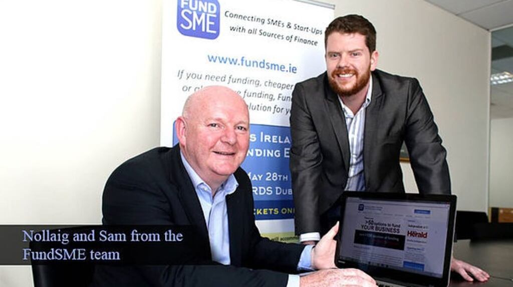 Nollaig Fahy and Sam Lannin of FundSME.ie