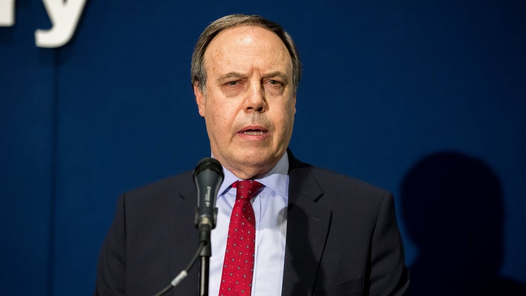 Nigel Dodds lost his Belfast North seat to Sinn Féin’s John Finucan. Photograph: PA