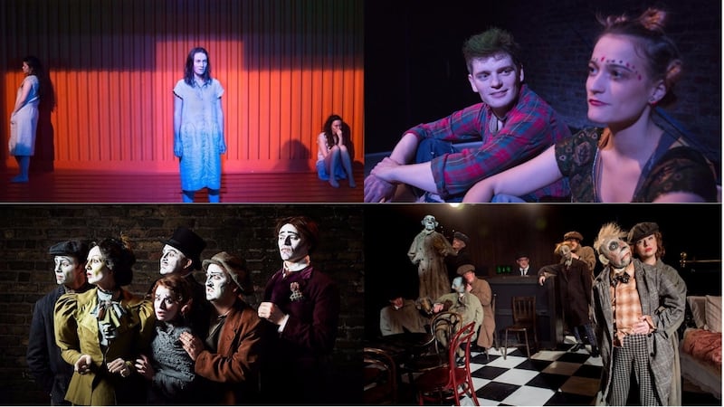 Best ensemble nominees Crestfall (nominee is Druid Theatre Company), Disco Pigs/Sucking Dublin (Reality:Check), Dublin by Lamplight (Corn Exchange), and Ulysses (Abbey Theatre)
