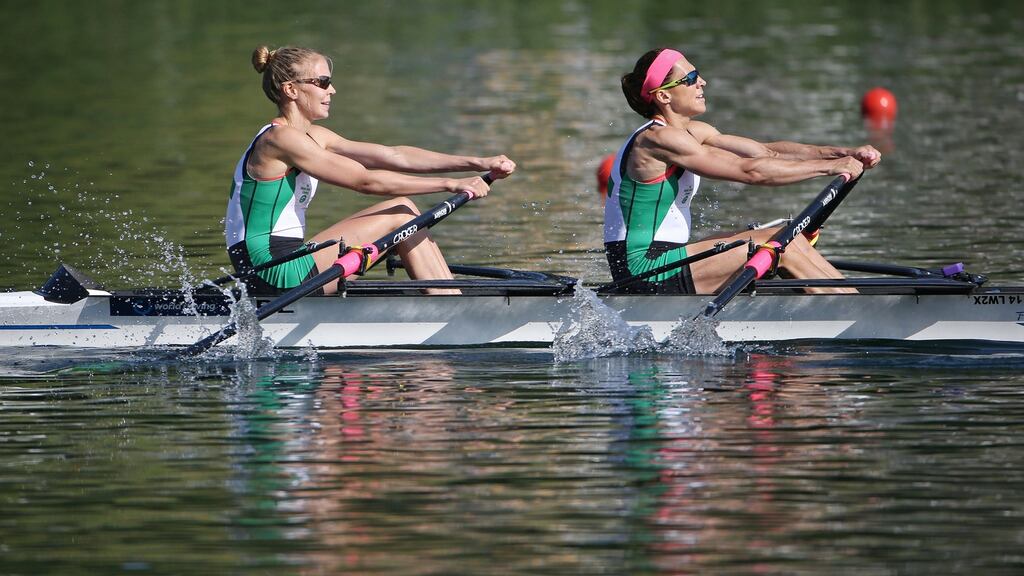Claire Lambe and Sinead Lynch will be competing in the women’s lightweight double in Rio. Photograph: Philipp Schmidli/Getty Images