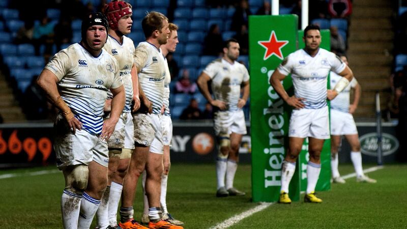 Leinster lost 51-10 to Wasps in their final pool game in 2016, their heaviest ever defeat in Europe. Photograph: James Crombie/Inpho