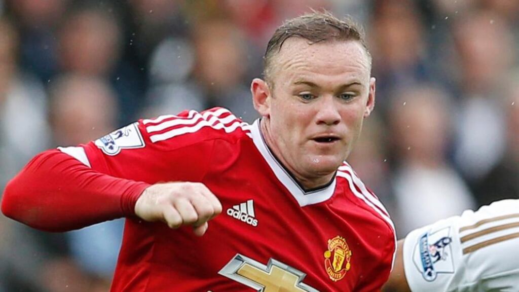 Manchester United’s Wayne Rooney: the soccer club’s results are out on Monday. Photograph: John Sibley/Reuters