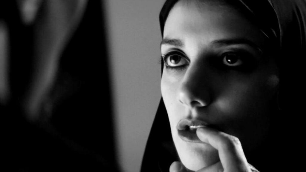 Sheila Vand stars as the hijab-clad, skateboarding vampire heroine