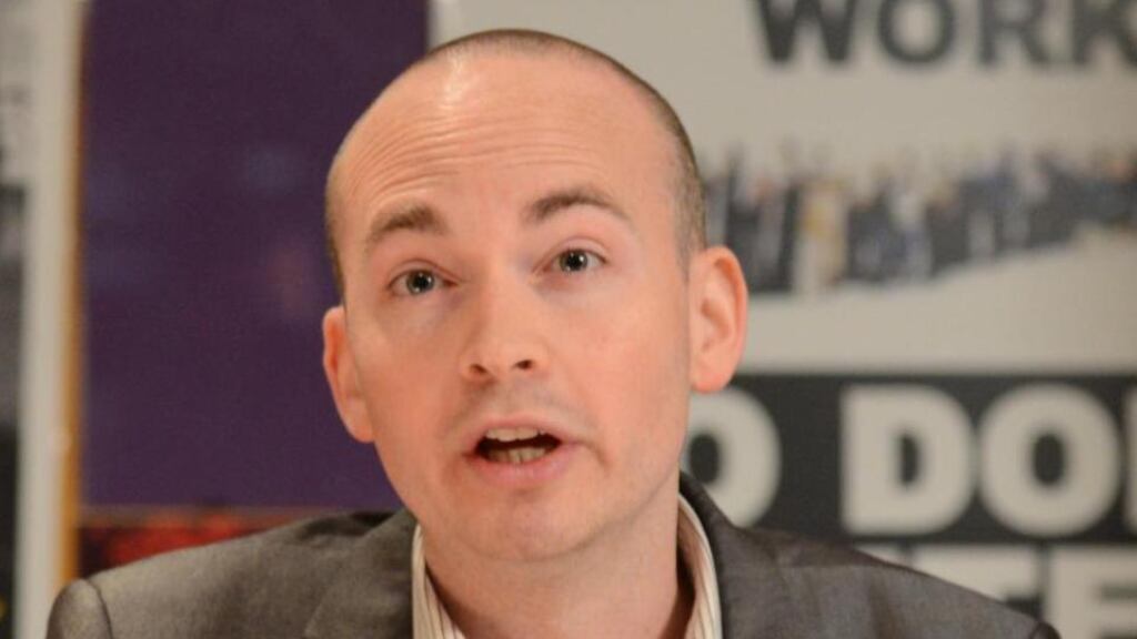“The Government has used the ‘Youth Guarantee’ as a Trojan horse to make JobBridge compulsory, with the scandalous threat to cut the dole of those who refuse to go on JobBridge,” said Paul Murphy MEP (Socialist Party), founder of the ScamBridge campaign. Photograph: Dara Mac Dónaill/The Irish Times