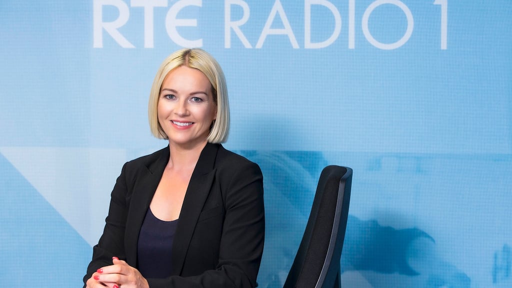 Claire Byrne talked to Erin McClean, wife of Republic of Ireland soccer international James McClean, who described the abuse suffered by her husband on social media and beyond. Photograph: Andres Poveda/RTÉ