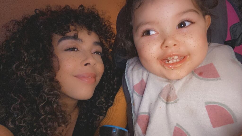 For two-year-old Skye, who attends St Michael’s House, and her mother Georgia, sensory play was a bonding experience.