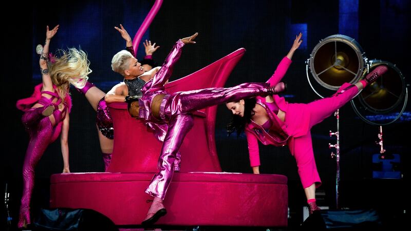 Pink on her Beautiful Trauma World Tour 2019 at the RDS, Dublin. Photograph: Tom Honan for The Irish Times