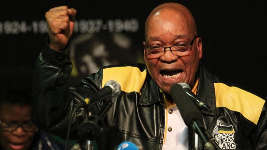 Jacob Zuma: African National Congress yesterday confirmed it had dissolved the leadership of its youth league, a move that purges it of members who opposed the president’s recent re-election as party president. Photograph: Themba Hadebe/AP Photo
