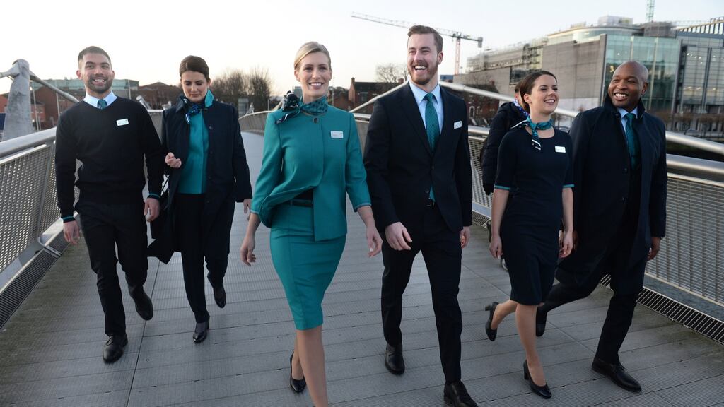 Aer Lingus saw increases in capacity on routes to San Francisco, Seattle and Philadelphia. Photograph: Dara Mac Dónaill