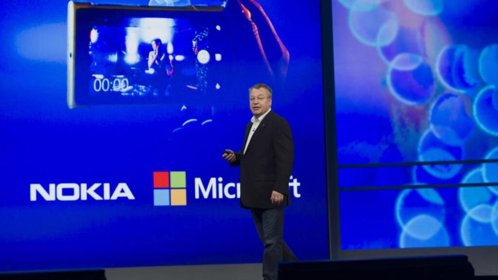 Stephen Elop is set to head up Microsoft’s new devices business as the company completes its purchase of Nokia’s handset unit. Photograph: David Paul Morris/Bloomberg
