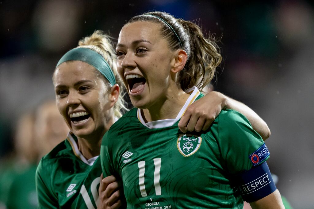 Katie McCabe and Denise O’Sullivan are two Republic of Ireland players who have shown they can compete at the sort of level that the USA are likely to set. Photograph: Morgan Treacy/Inpho