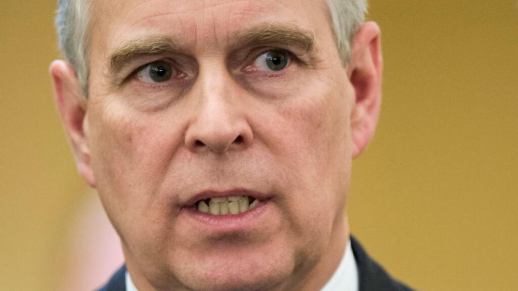 Prince Andrew is attending the 45th Annual Meeting of the World Economic Forum in Davos, Switzerland. Photograph: Jean-Christophe Bott/AP