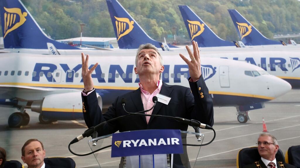 Taking off: Ryanair chief executive Michael O’Leary.
