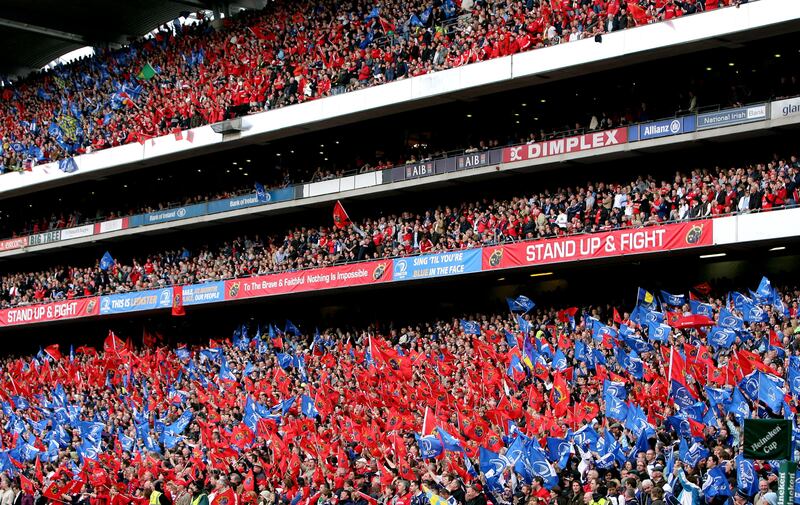 Leinster and Munster fans pack Croke Park for the Heineken Cup semi-final in 2009. 'It’s a big game. It’s a big game for us. It’s a big game for them. Absolutely,'  says Tadhg Furlong. Photograph: James Crombie/Inpho