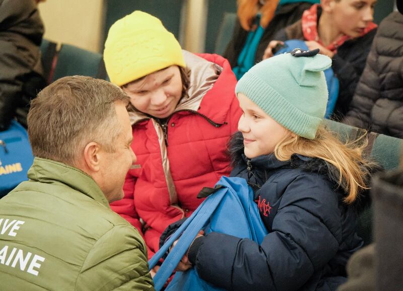 Eight-year-old Marharyta Tsymbolar was brought back from Russian-occupied Crimea in February by her mother with help from the organisation Save Ukraine. Photograph courtesy of Save Ukraine