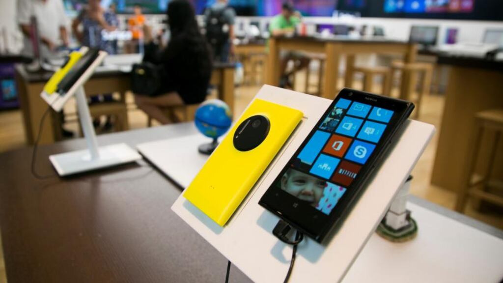Although Nokia is still the second-biggest mobile phone maker in the world, it has slipped from the top five in the more lucrative smartphone market.  Photograph: Kelvin Ma/Bloomberg