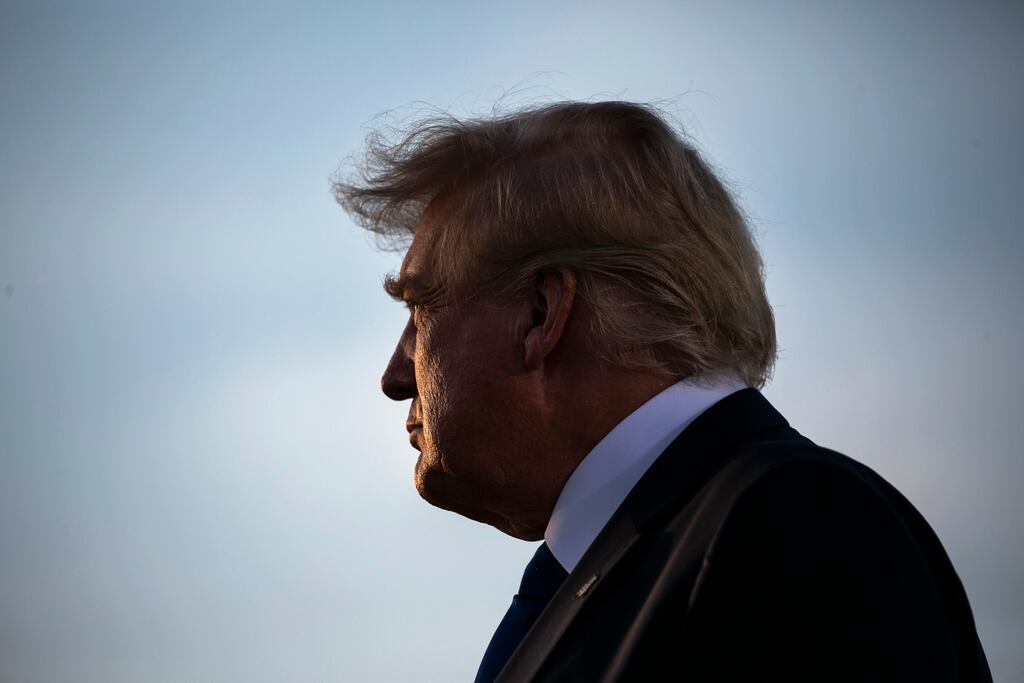 Former US president Donald Trump is facing legal pressure on a number of fronts just as there are growing doubts about his political star quality. Photograph: Maddie McGarvey/New York Times