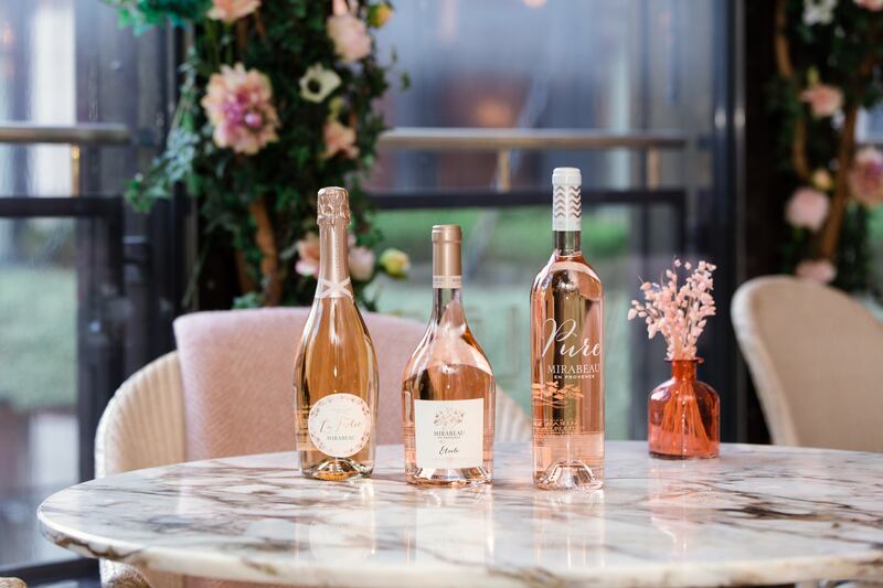 Rosé tasting menu at Wilde at the Westbury hotel: A specially selected range of wines and cocktails are available by the glass, bottle or flight, until the end of August