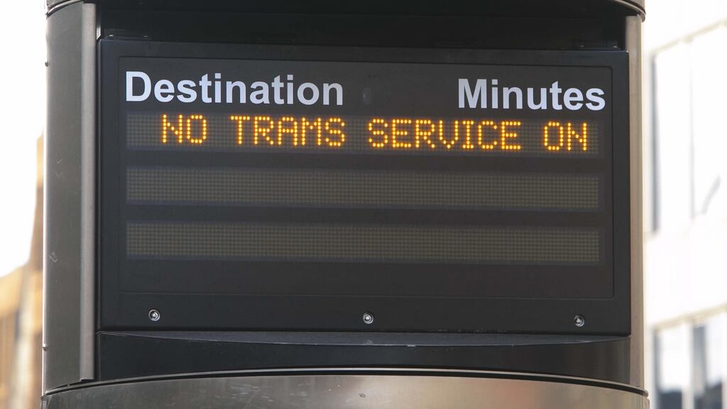Minister for Transport Paschal Donohoe has described the move by Luas operator Transdev to bring in private buses for passengers during a strike by staff on St Patrick’s Day as ‘an exceptional fall-back measure’. File photograph: Gareth Chaney/Collins
