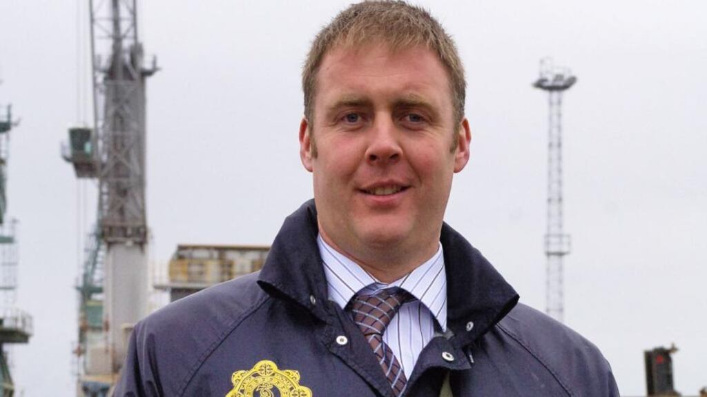 Detective Garda Adrian Donohoe who was killed last January. He was fired on by raiders outside the credit union in Bellurgan, Jenkinstown, Co Louth. Photograph:  Ciara Wilkinson.