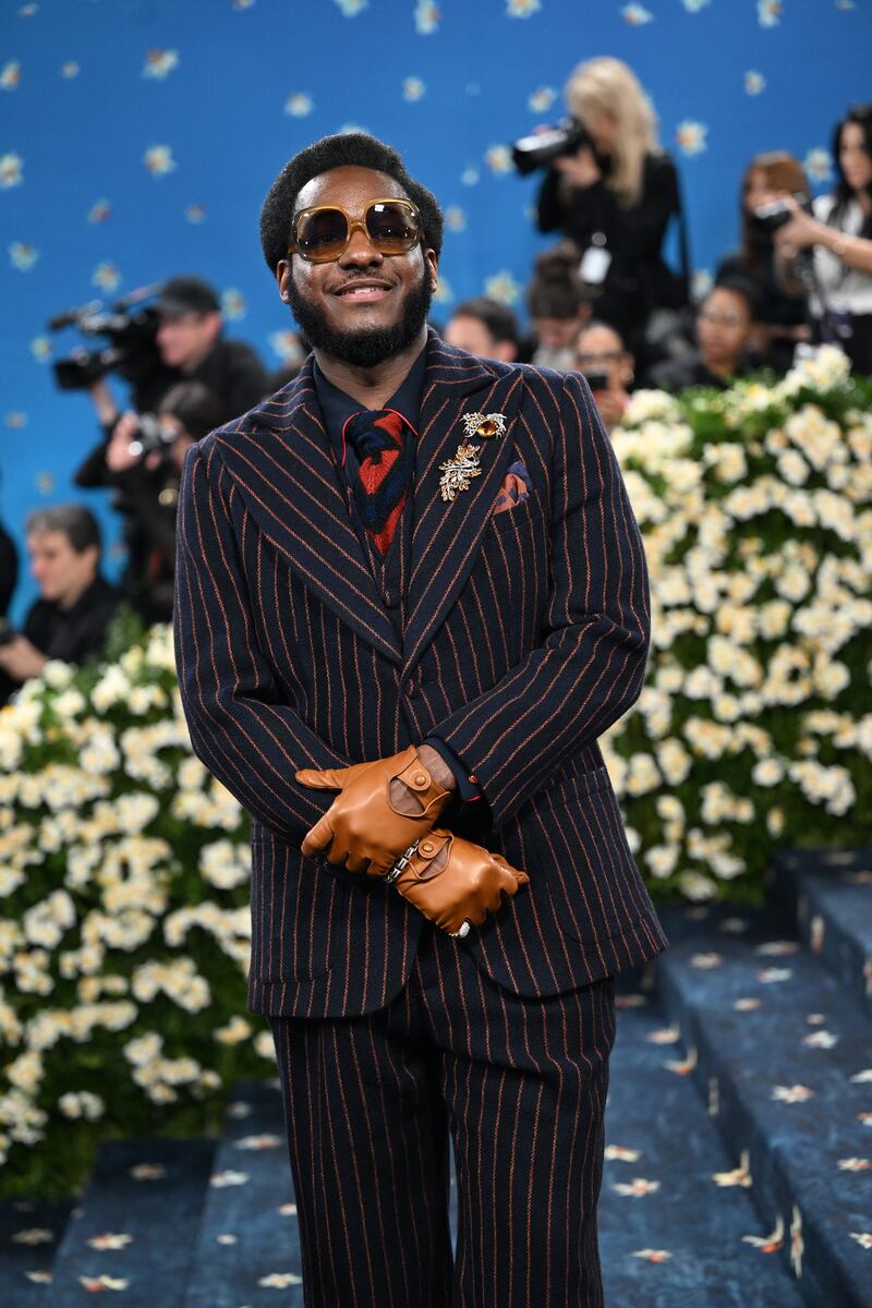 Met Gala: Leon Bridges. Photograph: Nina Westervelt/The New York Times
