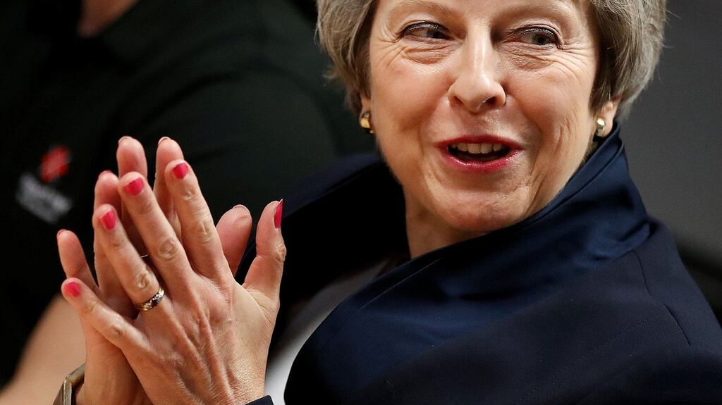 Britain’s prime minister Theresa May: “No backstop means no deal. Don’t let anyone here think that there is a better deal to be won by shouting louder”