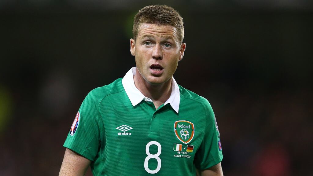 Ireland’s James McCarthy lasted only 26 minutes for Everton on Sunday. Photograph: Cathal Noonan/Inpho
