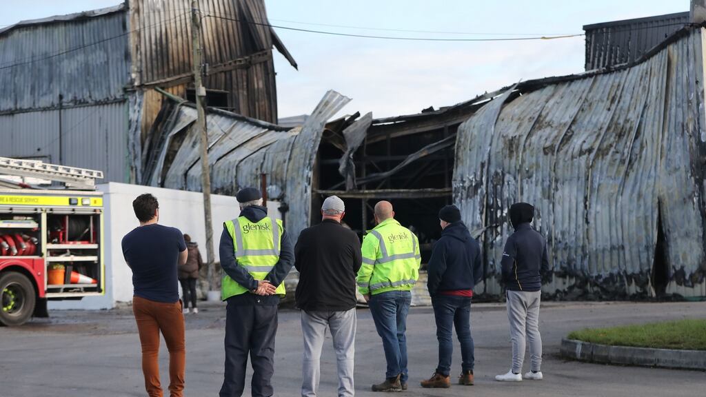 The full extent of the damage from the fire is still being assessed. Photograph: Niall Carson/PA Wire