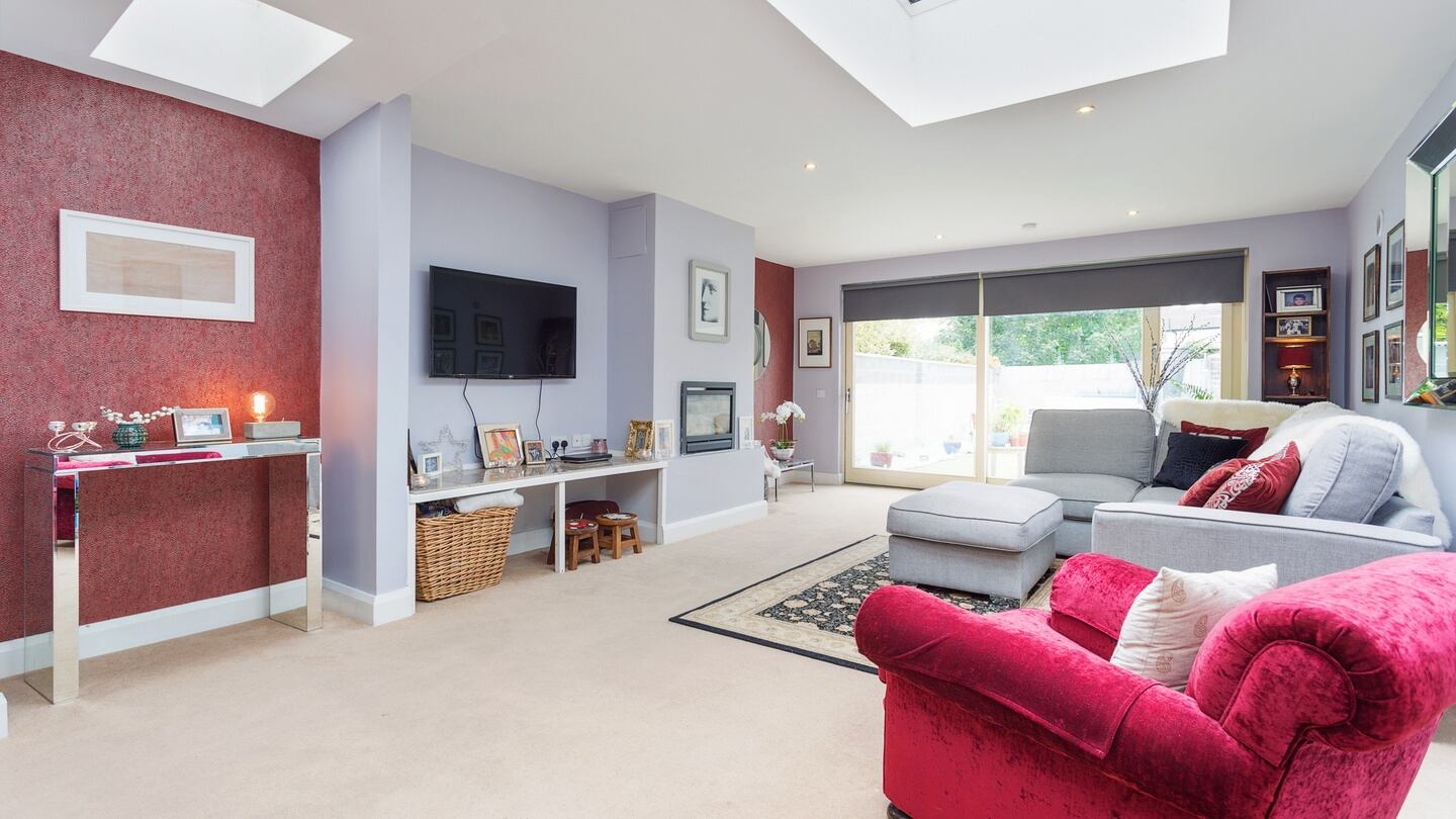 The livingroom at 11 Braemor Drive, Churchtown, Dublin 14