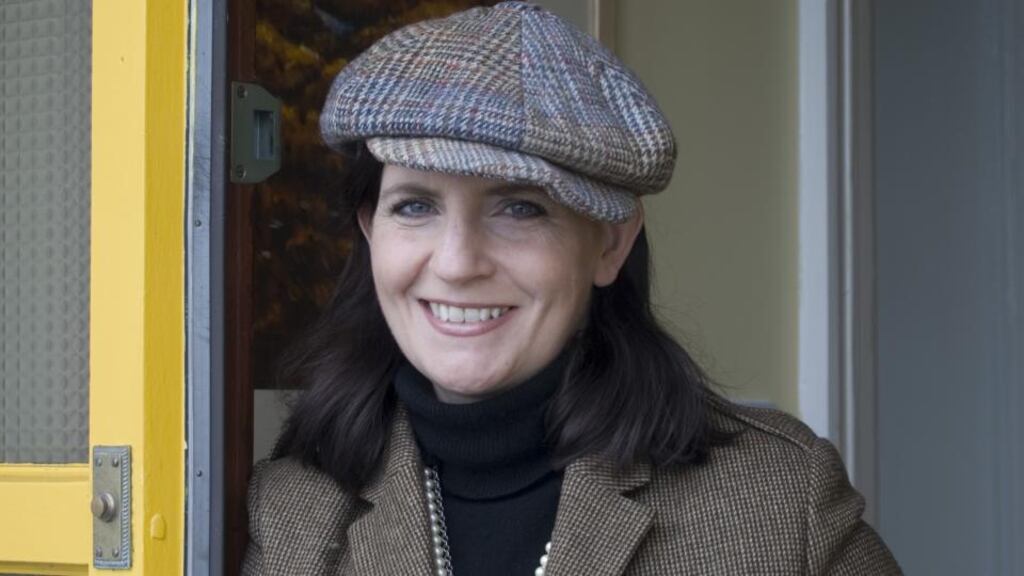 Kate Kerrigan: the Co Mayo author, who also writes as Morag Prunty, received her trophy from cookery writer Prue Leith at the awards ceremony in London