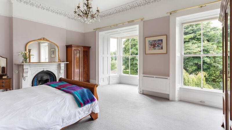 Main bedroom with deep bay as well as single sash window