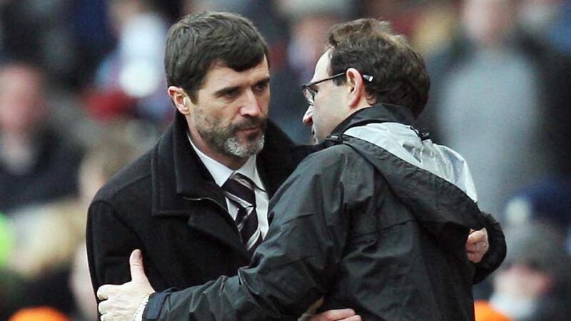 Martin O’Neill and Roy Keane are expected to be ratified as the new Republic of Ireland management team on Tuesday. Photograph: Ian Kington/AFP/Getty Images
