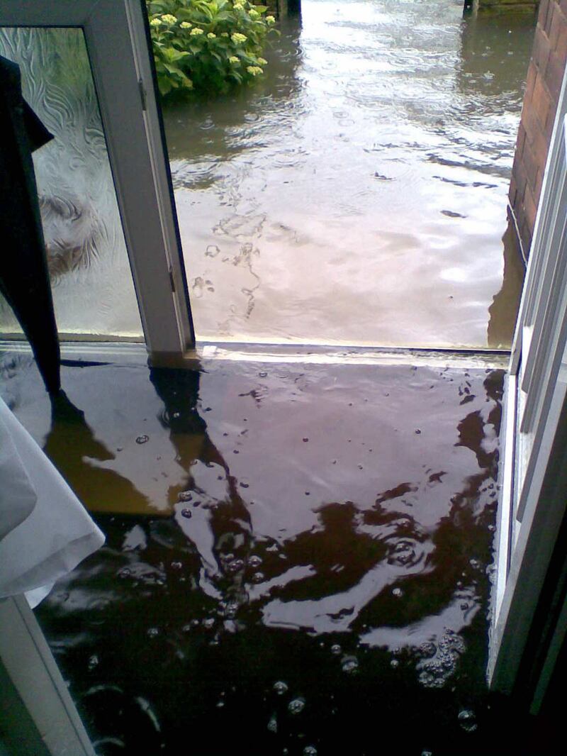 Louise Beech’s home under water