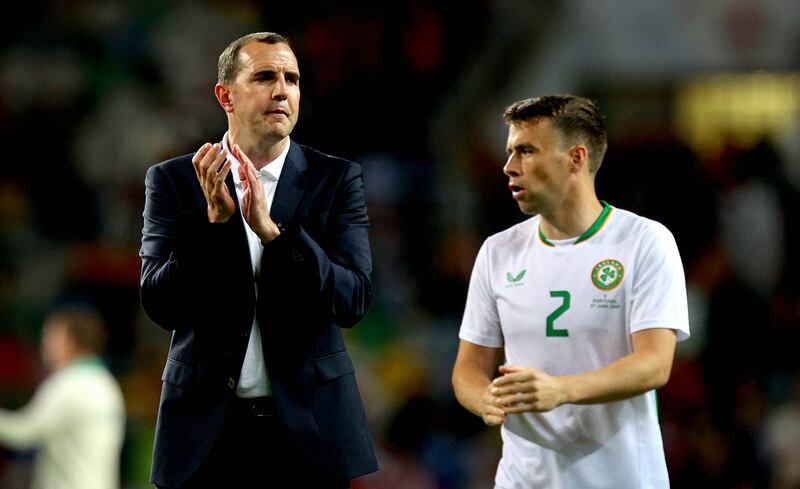 John O'Shea after Ireland's defeat by Portugal in June. Photograph: Ryan Byrne/Inpho