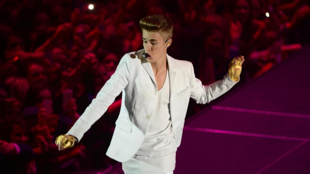 Justin Bieber in concert at Dublin’s O2 in February. Photograph: Alan Betson / THE IRISH TIMES