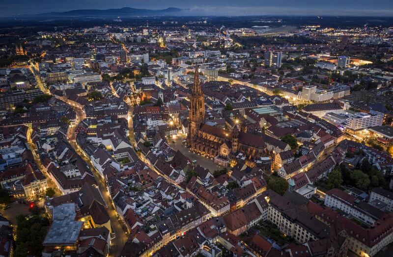 Aerial view of Freiburg. Photograph: iStock