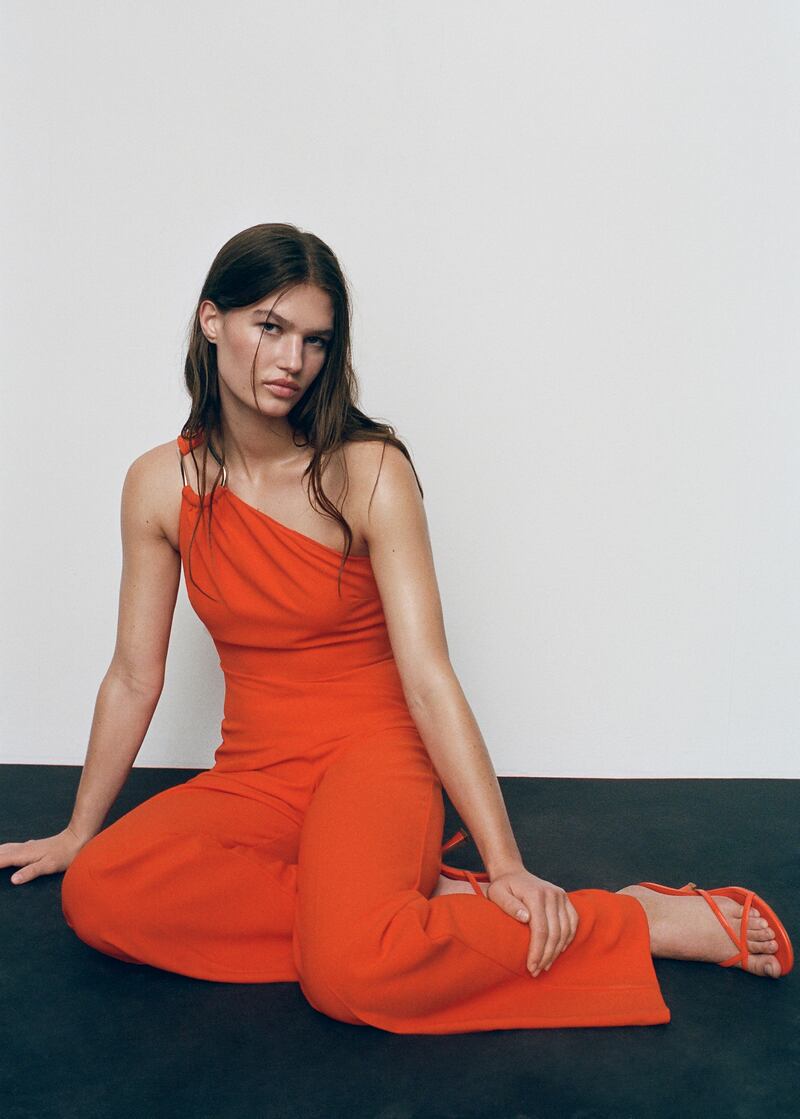 Opt for colour with this jumpsuit, €69.99, from Mango